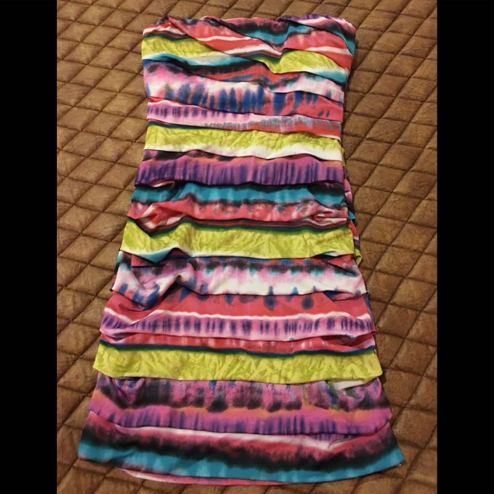 Speechless bodycon strapless Mini Dress